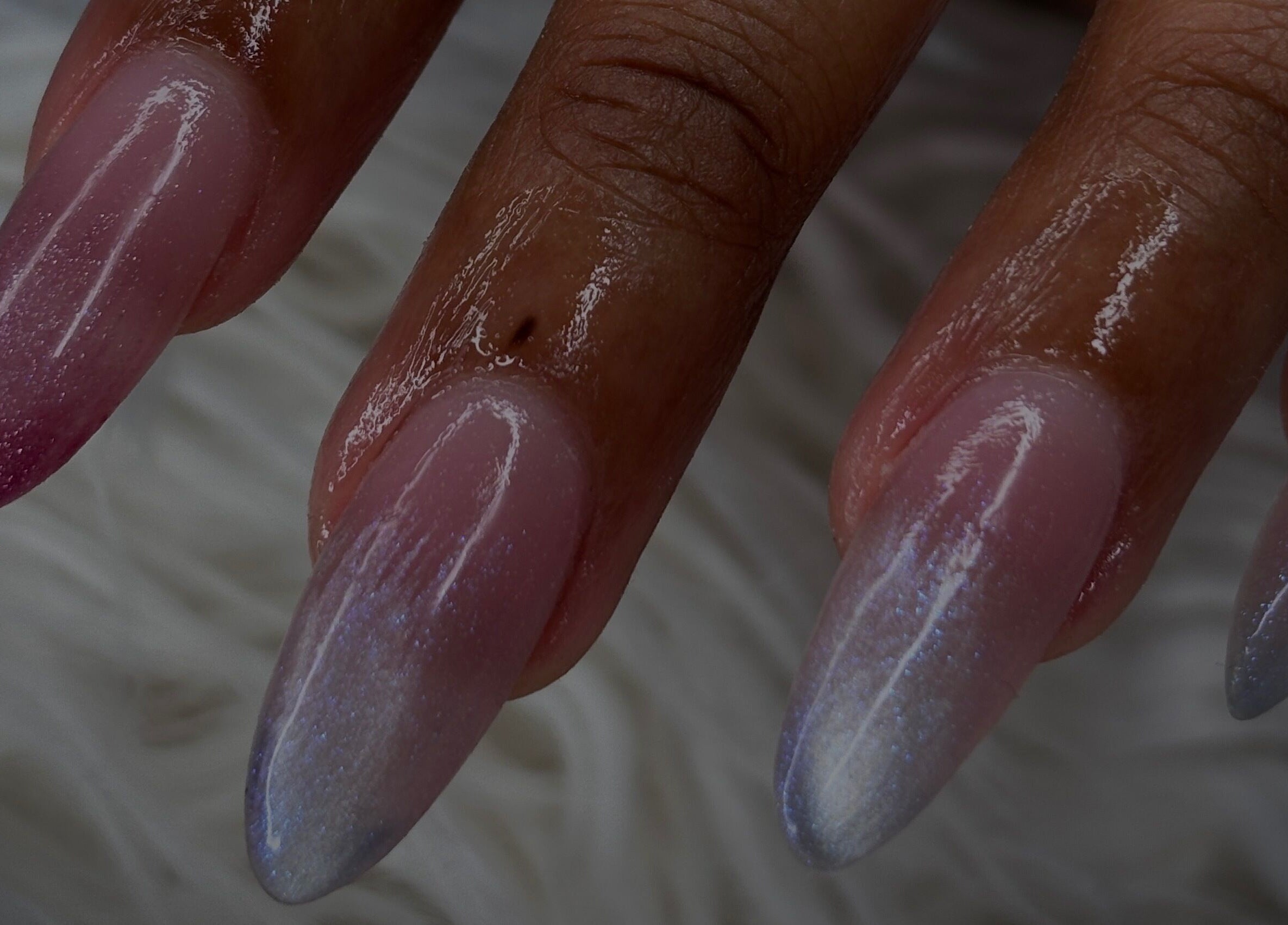Ombre gradient nails beautifully polished at Nail Diaries Studio in Sandton, Gauteng, ZA.