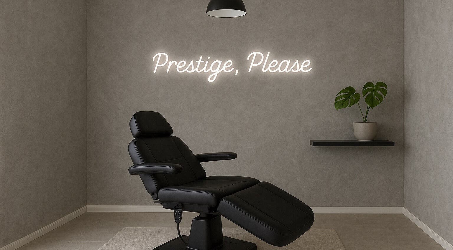Modern aesthetic space at PRESTIGE EYEBROWS, San Jose, California, US showcasing a stylish treatment chair.