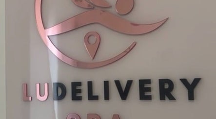 Logotipo do Lu Delivery Spa em São Paulo, São Paulo, BR com design elegante em cobre.