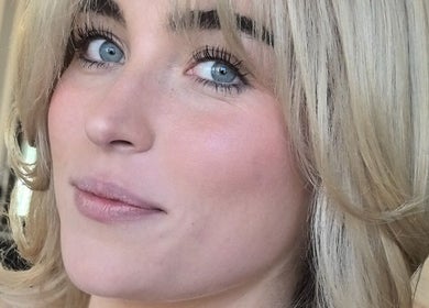 Close-up of blonde hair styling at Color Hub Salon, Cape Town, Western Cape, ZA.