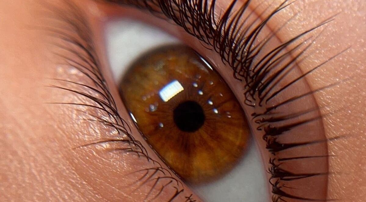 Close-up of an eye with detailed lashes at Beauty Redefined & Aesthetics, Midrand, Gauteng, ZA.