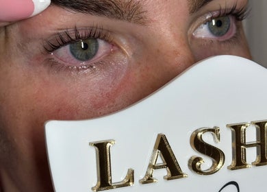 Close-up of styled lashes at BeautybyJH in Benfleet, England, GB showcasing precision and artistry.