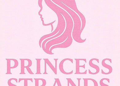 PrincessStrands salon logo in Wakefield, England, GB showcasing a stylish hair silhouette.