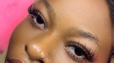 Close-up of expertly done eyelash extensions at Gifty Esthétique, Abuja, Federal Capital Territory, NG.