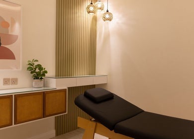 Elegant treatment room at Nails Glow - Al Rawdah, Riyadh, Riyadh Province, SA with calming decor and modern amenities.