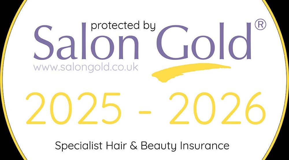 Salon Gold insurance badge for 2025-2026 at Magda Beauty Hill, Derby, England, GB.