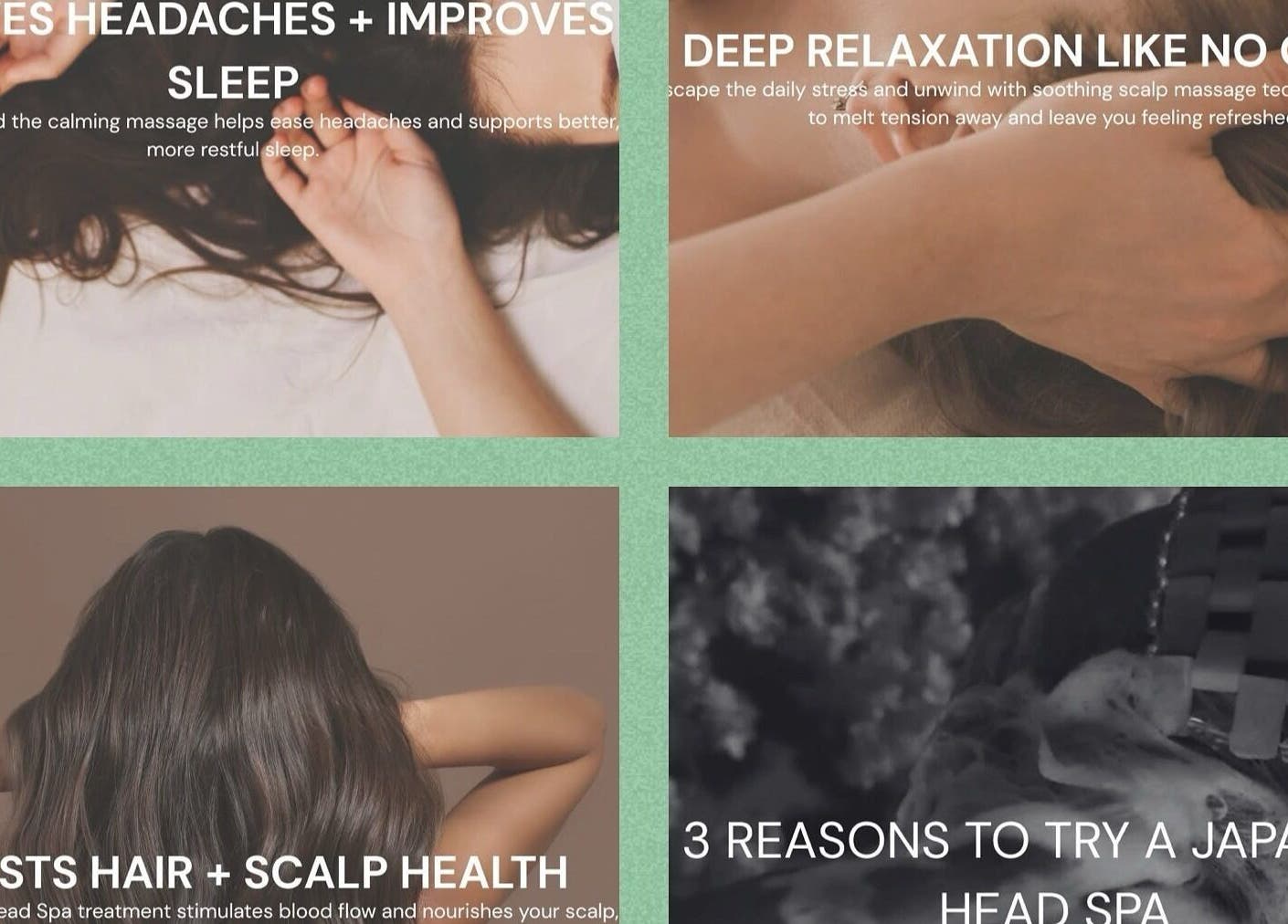 Relaxing head spa massage at Japanese Head Spa & Relaxing Massage by Jac, Southampton, England, GB.