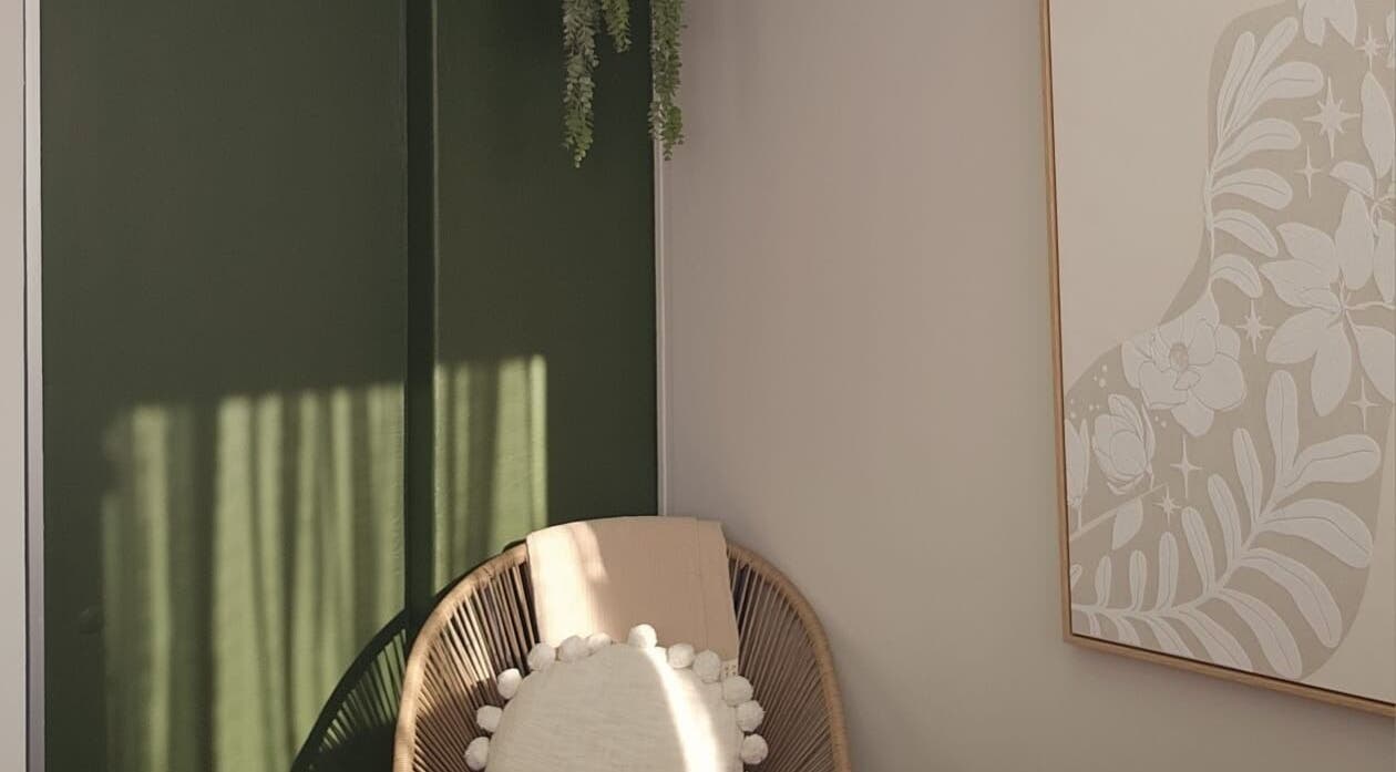 Serene seating with nature decor at Kloof - Dr Nicolette - Roxy Buchanan Advanced Skincare, Kloof, Kwazulu-natal, ZA.