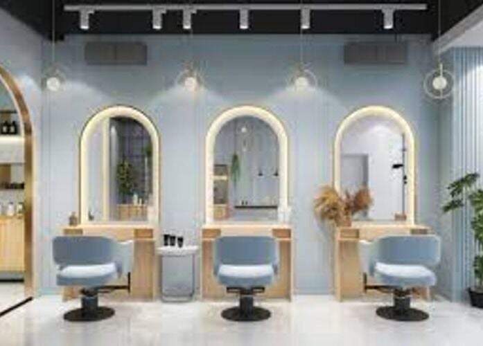 Modern salon chairs at Beauty Tech, Tehran, Tehran Province, IR offering luxury beauty treatments.