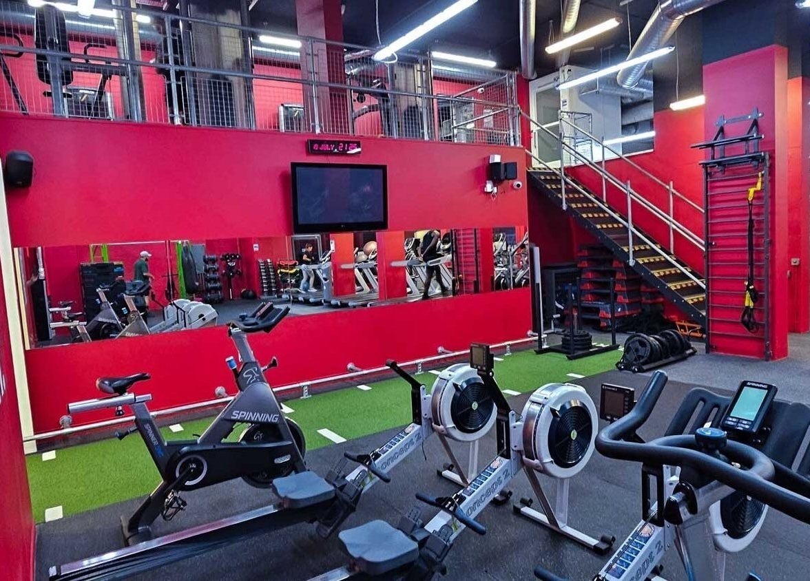 State-of-the-art gym equipment at Wembley Fitness, Wembley, England, GB. Modern workout ambiance.