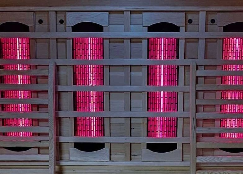 Infrared sauna at Wembley Fitness, Wembley, England, GB. A warm and relaxing wellness experience.