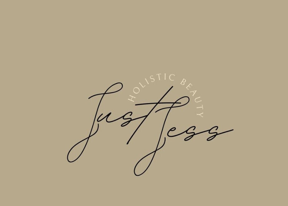 Just Jess logo in elegant script, located in Witney, England, GB, representing holistic beauty.