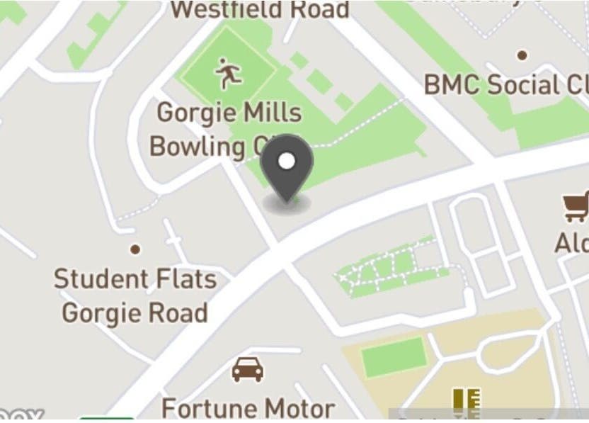 Map view highlighting Vitafacials.spa location in Edinburgh, Scotland, GB near Gorgie Mills Bowling Club.