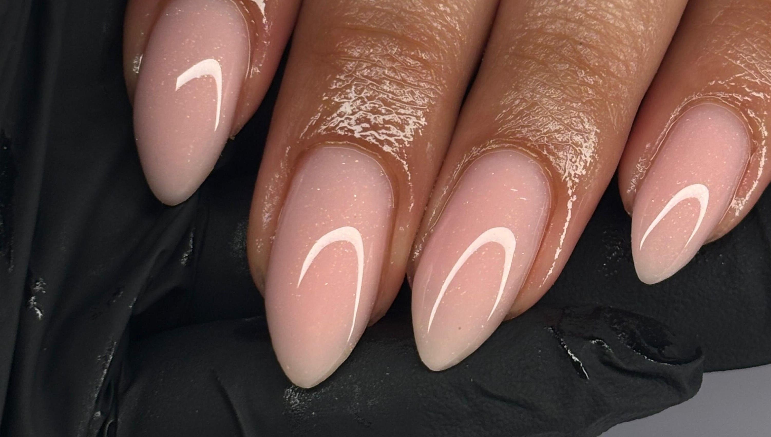 Elegant pink manicure with glossy finish at NF Artistry, Cape Town, Western Cape, ZA.