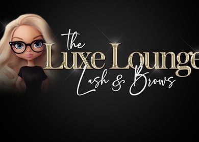 Chic mascot and logo for The Luxe Lounge Lash & Brows, Cardiff, Wales, GB.