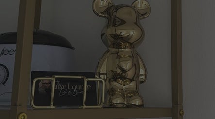 Golden decor displayed at The Luxe Lounge Lash & Brows, Cardiff, Wales, GB adds a touch of elegance.
