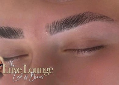 Beautifully groomed eyebrows at The Luxe Lounge Lash & Brows, Cardiff, Wales, GB. Flawless eyebrow artistry.