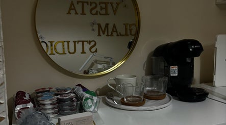 Elegant coffee setup at By.vestajonkute, Liverpool, England, GB, reflecting warmth and hospitality.