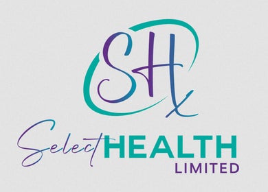 Select Health Medical Suits logo with elegant design, Portmore, St. Catherine Parish, JM.