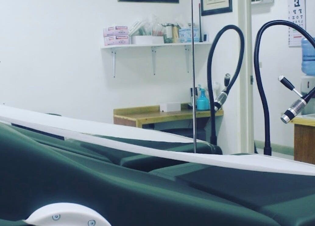 Medical treatment room at Island Doctors Elite Medical Centre, Ocho Rios, St. Ann Parish, JM.