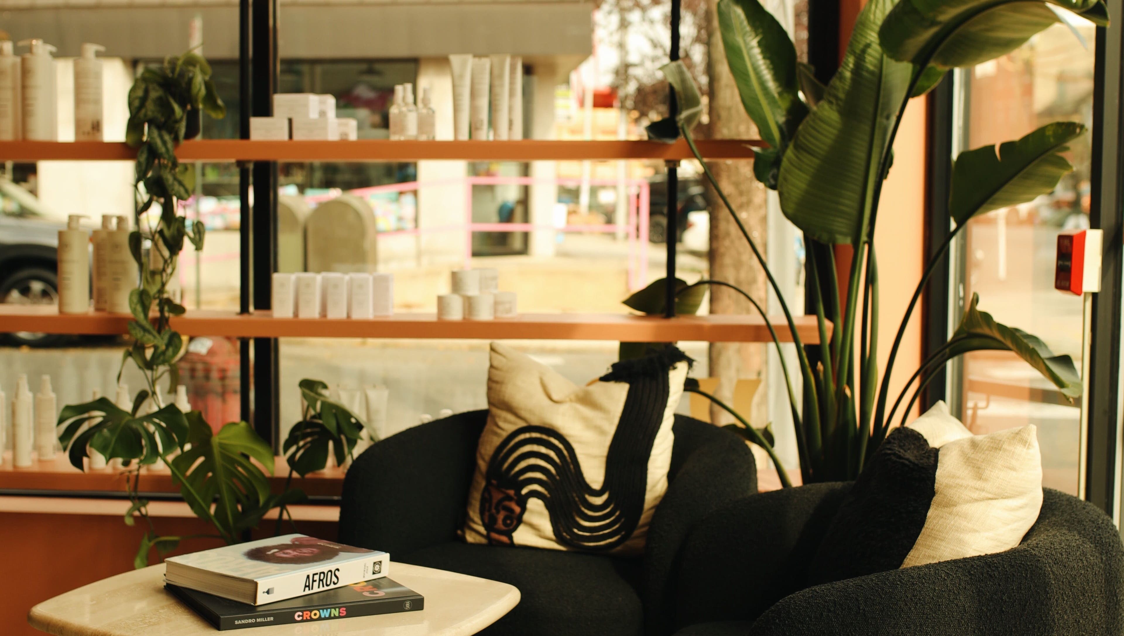 Inviting seating area at LGHTTouch Pop-Up at Wash~Day in Philadelphia, Pennsylvania, US. Perfect relaxation spot.