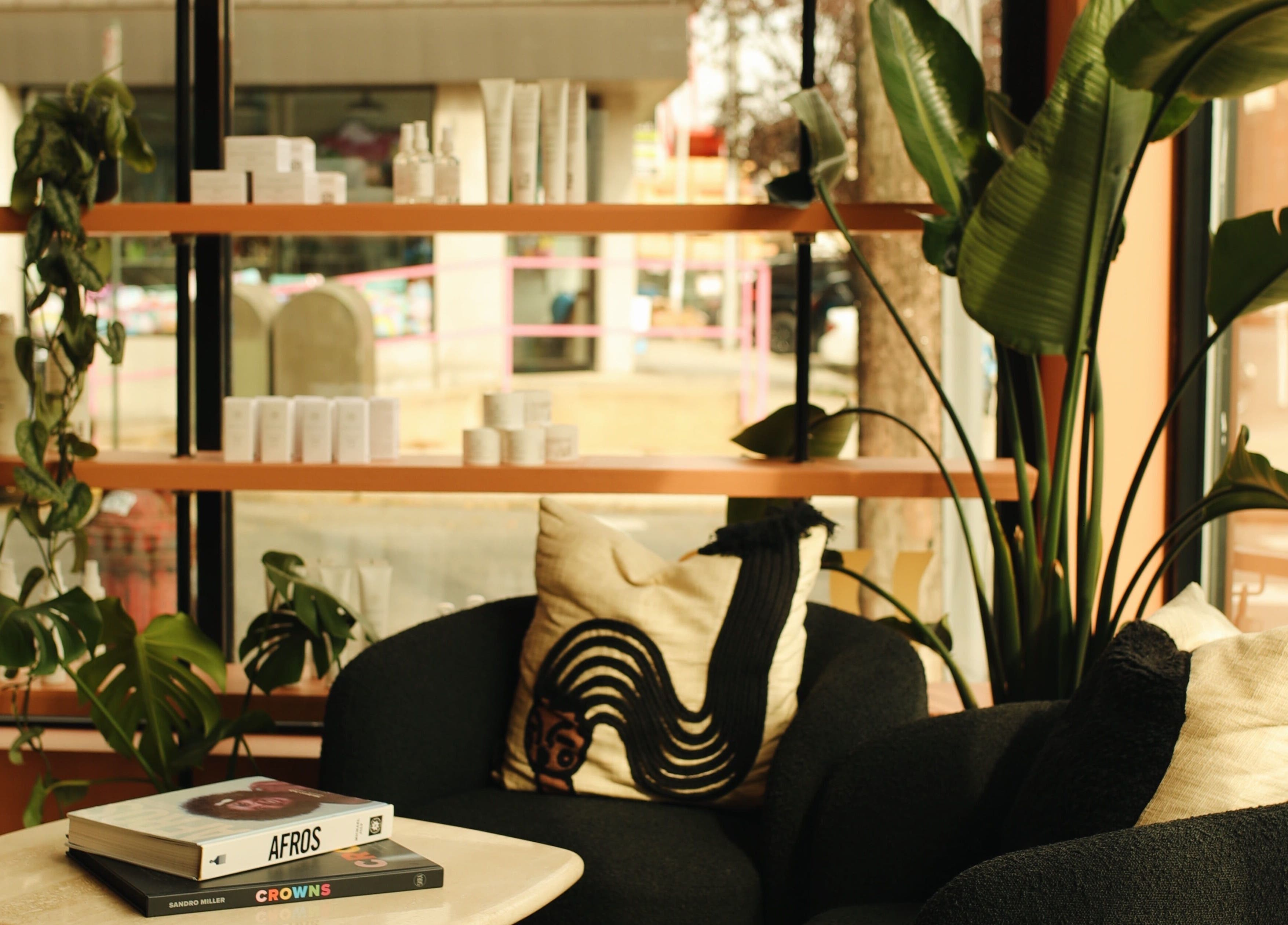 Inviting seating area at LGHTTouch Pop-Up at Wash~Day in Philadelphia, Pennsylvania, US. Perfect relaxation spot.