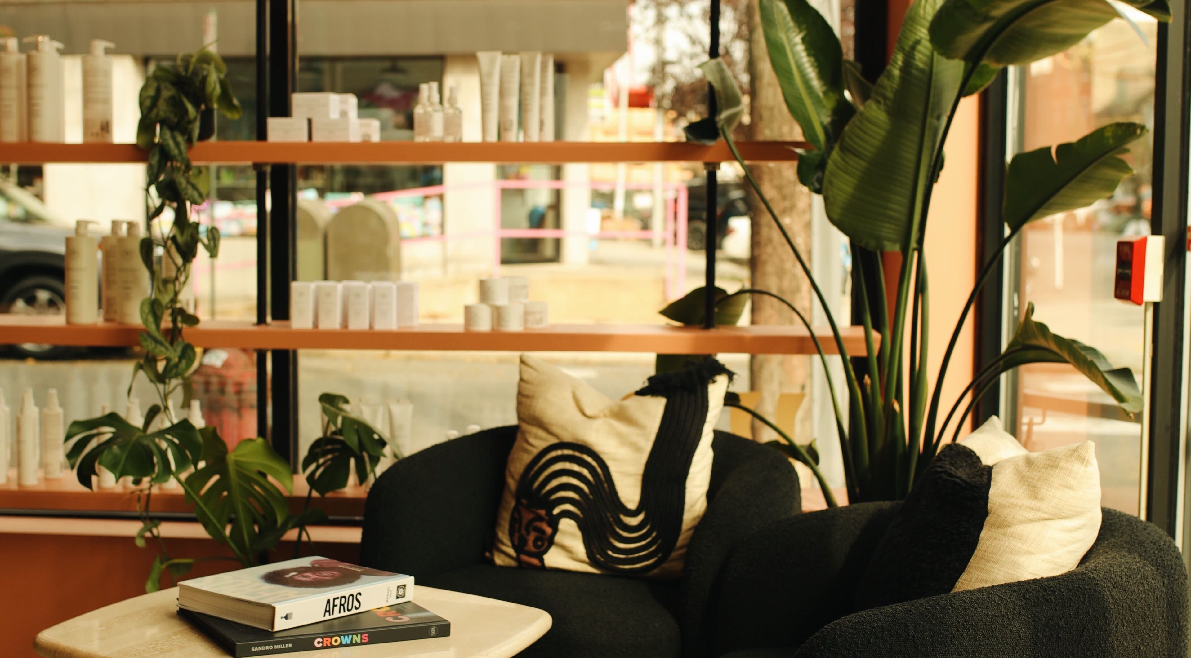 Inviting seating area at LGHTTouch Pop-Up at Wash~Day in Philadelphia, Pennsylvania, US. Perfect relaxation spot.