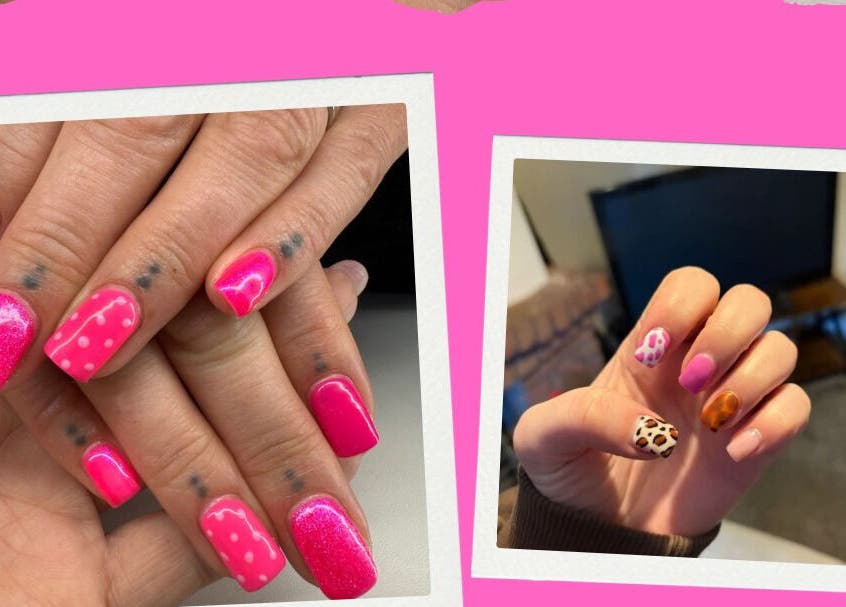 Colorful nail art at The Beauty Room by Cassie, Huddersfield, England, GB showcasing bright designs.