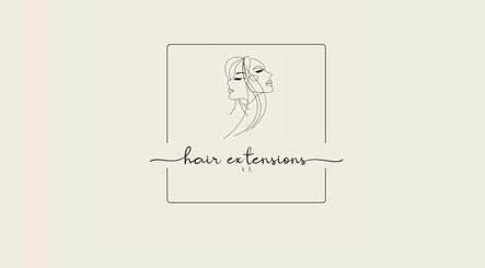 Line art of two profiles with 'hair extensions' at Mobile, Surfleet, England, GB.