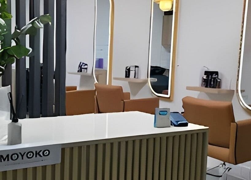 Elegant interior of Luxe Hair Salon & Extensions Supplier in Cape Town, Western Cape, ZA with stylish mirrors.