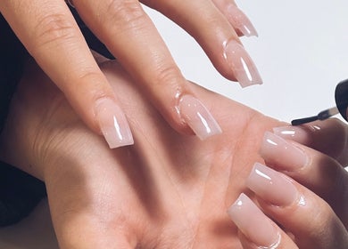 Nail polish application at Sunny day nail studio, Waterford, Western Australia, AU.