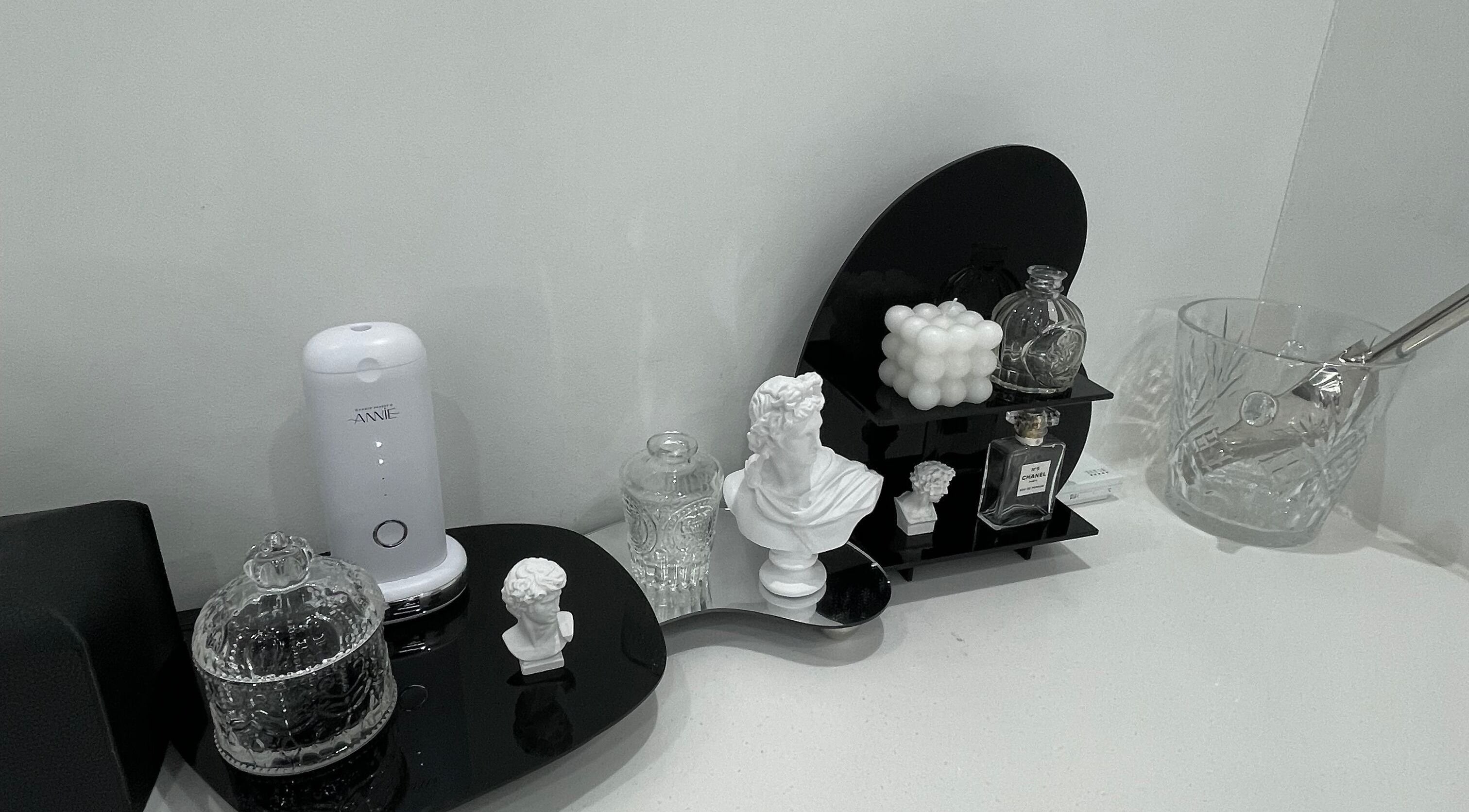 Elegant display of beauty essentials at urGlow, Seoul, Seoul, KR. Aesthetic decor enhances the wellness atmosphere.