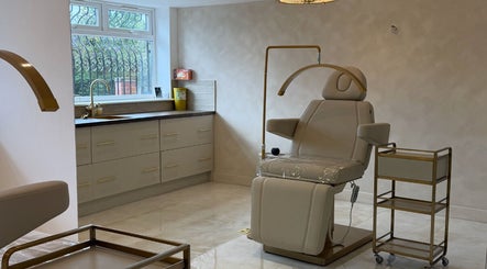 Modern beauty treatment room at Skin Secrets By Amy Olivia, Hazel Grove, England, GB.