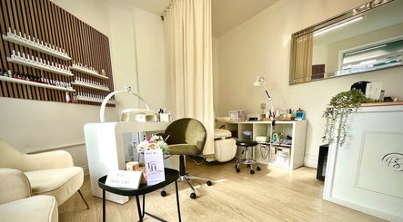 Elegant interior of Taisiya Harding Nail Technician, Torquay, England, GB, showcasing a modern nail salon setup.