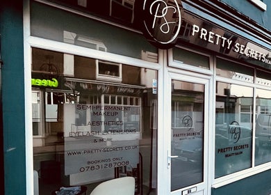 Exterior of Pretty Secrets Beauty Salon near Taisiya Harding Nail Technician, Torquay, England, GB.