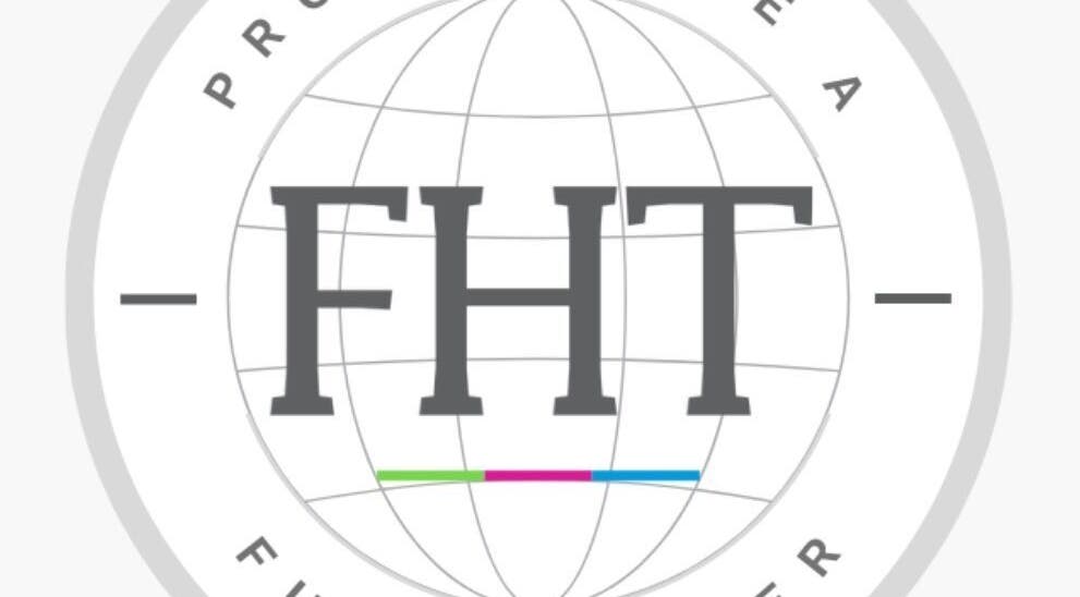 FHT logo displayed at Touched by Divinity, Heolgerrig, Wales, GB. Represents professional beauty and wellness services.