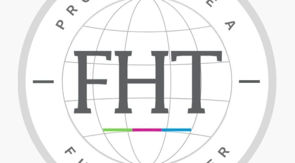 FHT logo displayed at Touched by Divinity, Heolgerrig, Wales, GB. Represents professional beauty and wellness services.