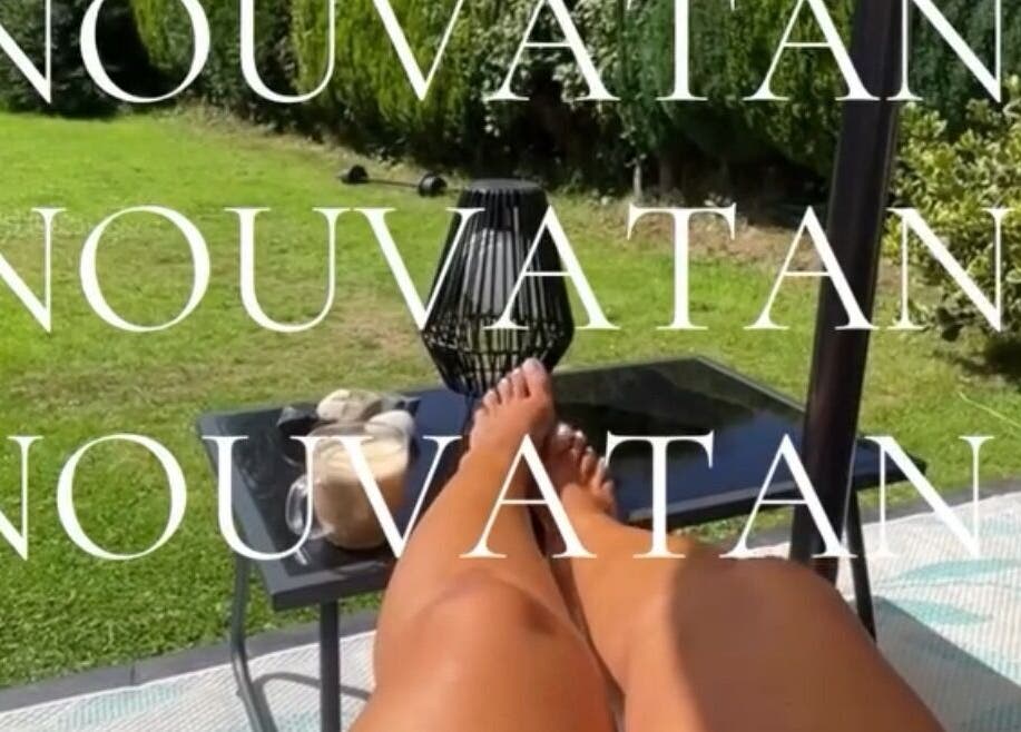 Relaxing garden view at Touched by Divinity, Heolgerrig, Wales, GB with a serene outdoor setting.