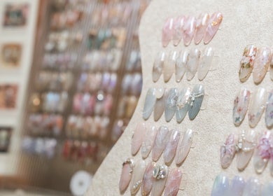 Elegant nail designs displayed at Brownee Studio x TNC Gallery in Singapore, Singapore, SG.