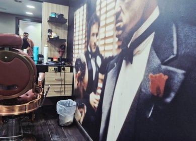 Barber chair and stylish interior at KUPA CARELINE SALON, Arad, Muḥāfaẓat Al-muḥarraq, BH.
