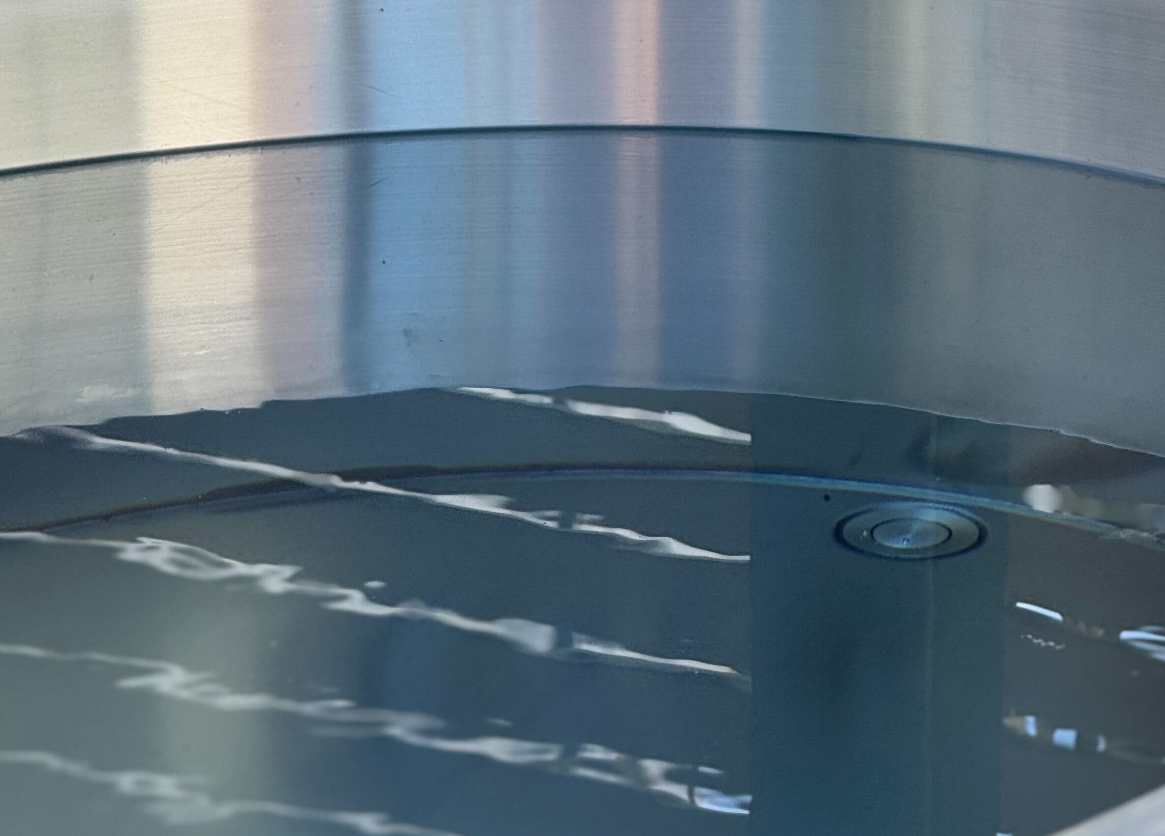 Stainless steel pool at Rise and Fall Wellness in Kallaroo, Western Australia, AU.