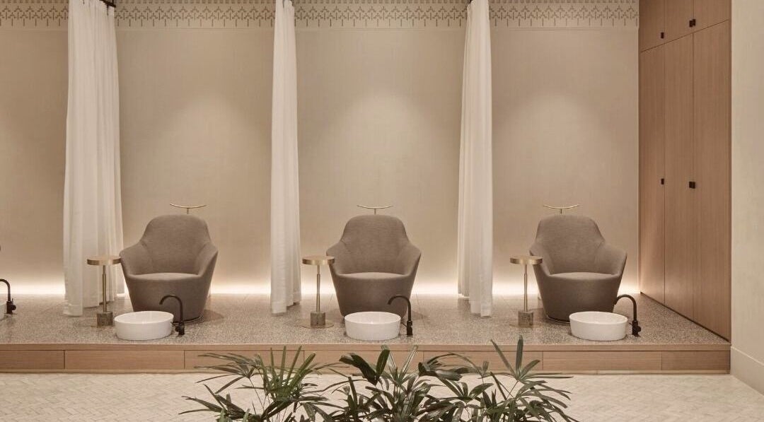 Relaxing spa chairs in ZAAZ Wellness & Beauty, Dubai, AE, offering a tranquil wellness experience.