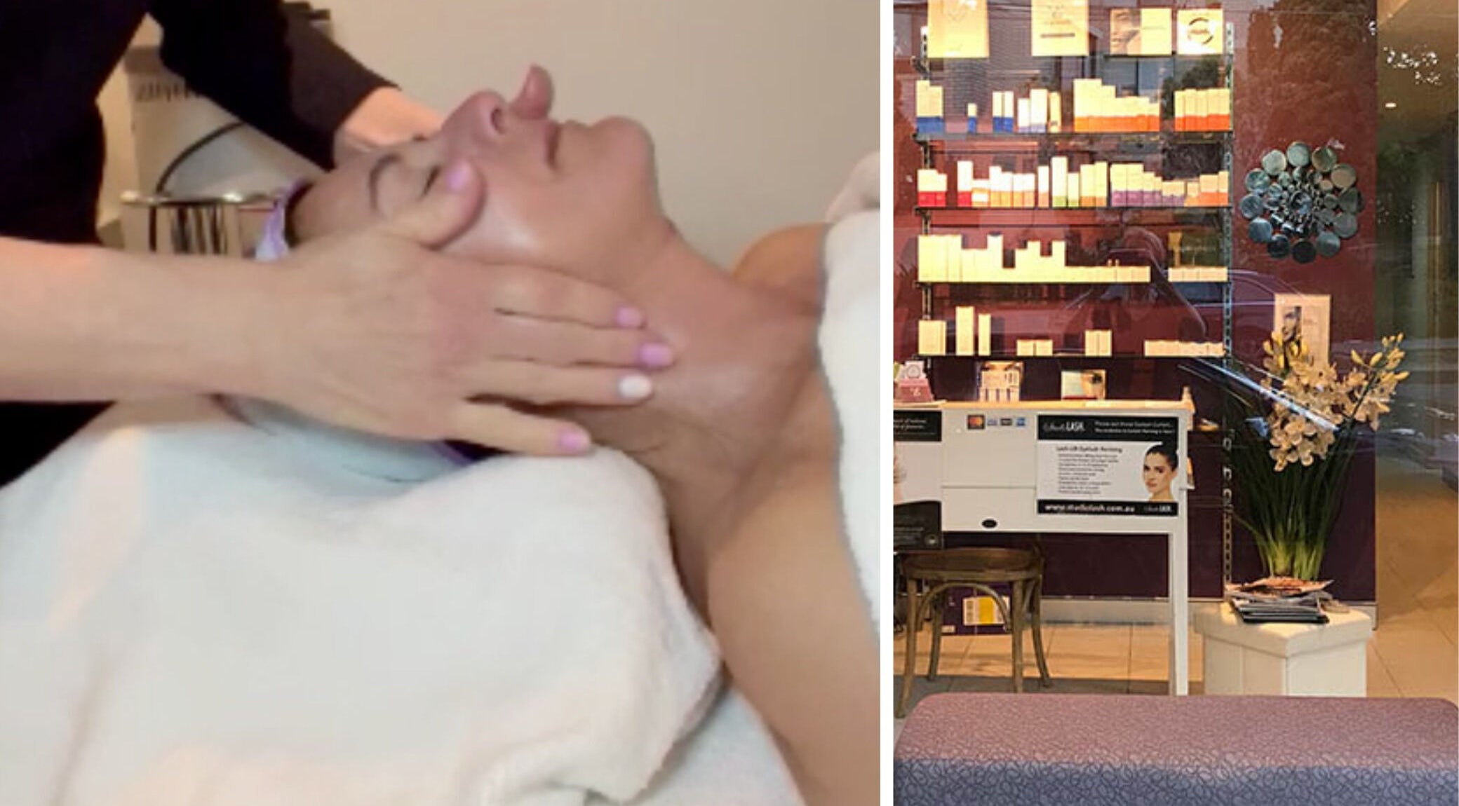 Facial massage at Exquisite Beauty Salon, Neutral Bay, New South Wales, AU offering rejuvenating wellness experiences.