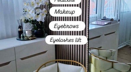 Elegant beauty corner at MODE offering pedicure, makeup, and more. Located in Thetford, England, GB.