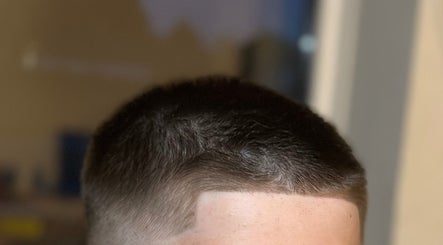 Close-up of a precision haircut by Peterborough Mobile Barber in Peterborough, England, GB.