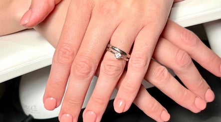 Elegant manicure at Nails at the Barn, Earls Colne, England, GB, showcasing polished nails.