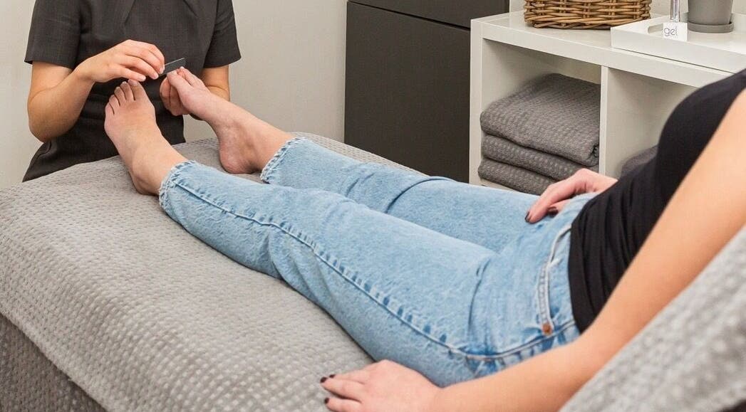 Foot care session at beYOUtee by Lisa-Marie in England, GB. Experience ultimate pedicure relaxation.