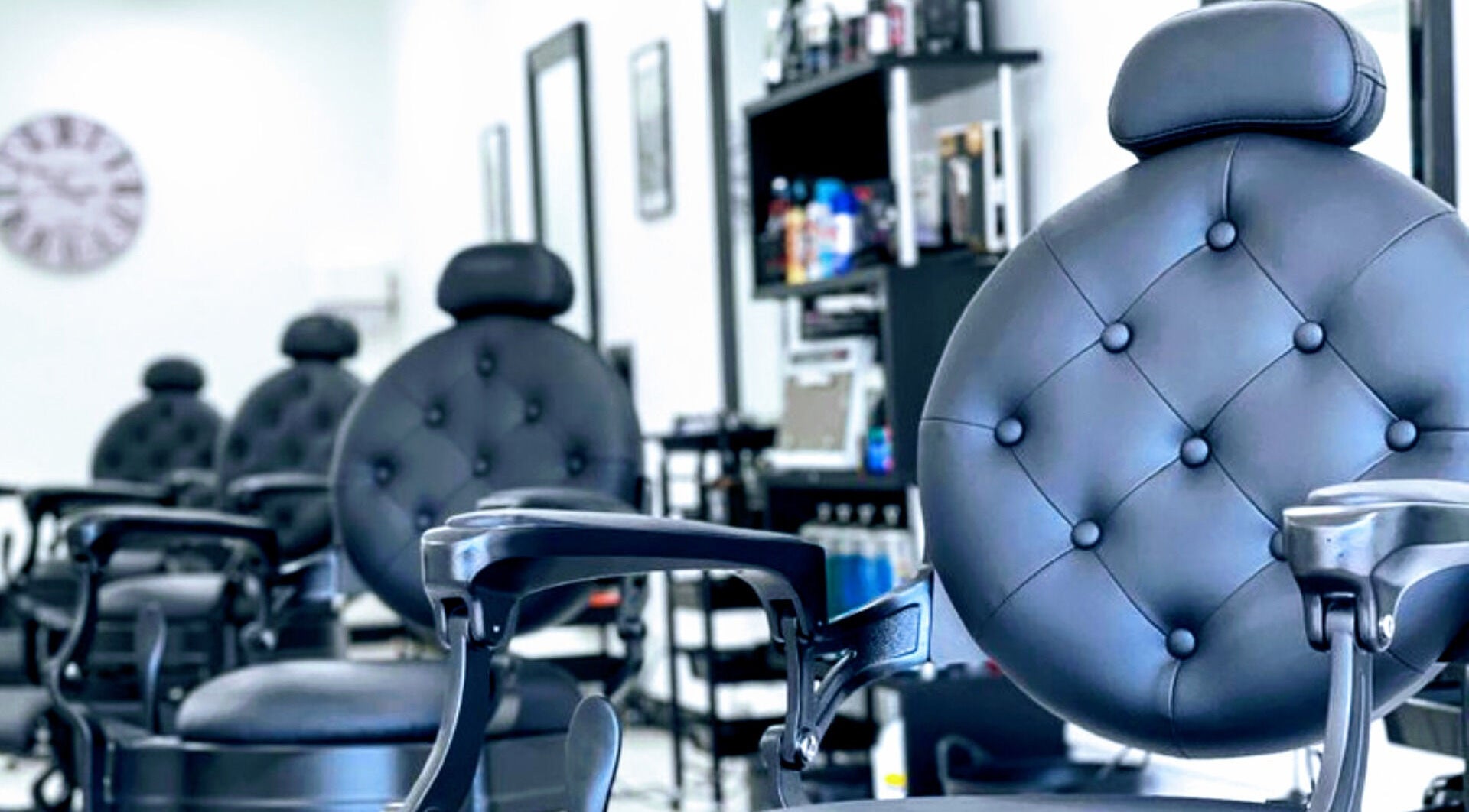 Luxurious barber chairs at Captain Barber - Darwin, located in Darwin City, Northern Territory, AU.