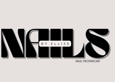 Elegant Nails By Ellise logo in Airdrie, Scotland, GB highlighting professional nail services.