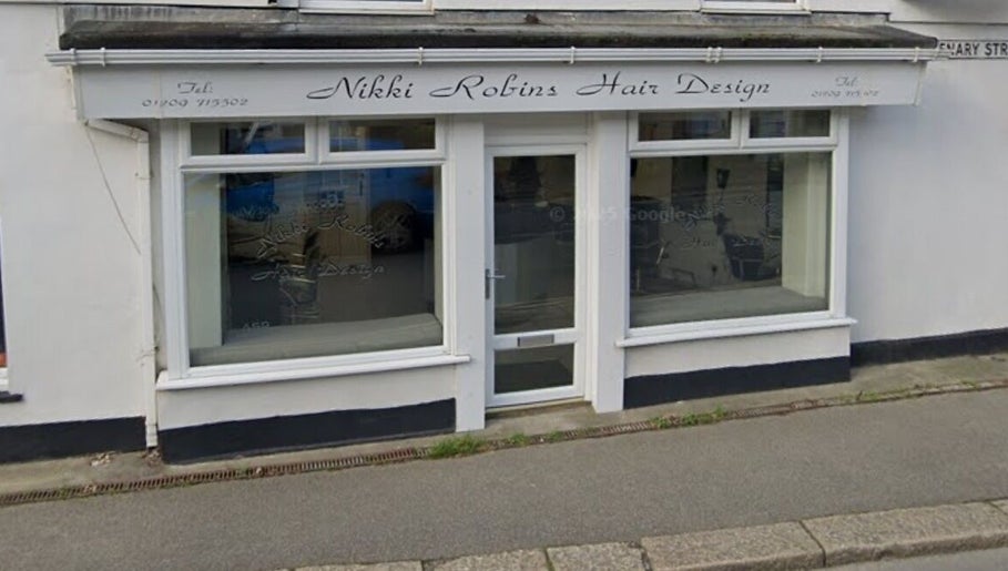 Exterior of Amelia Louise beauty salon in Camborne, England, GB, showcasing a stylish storefront.
